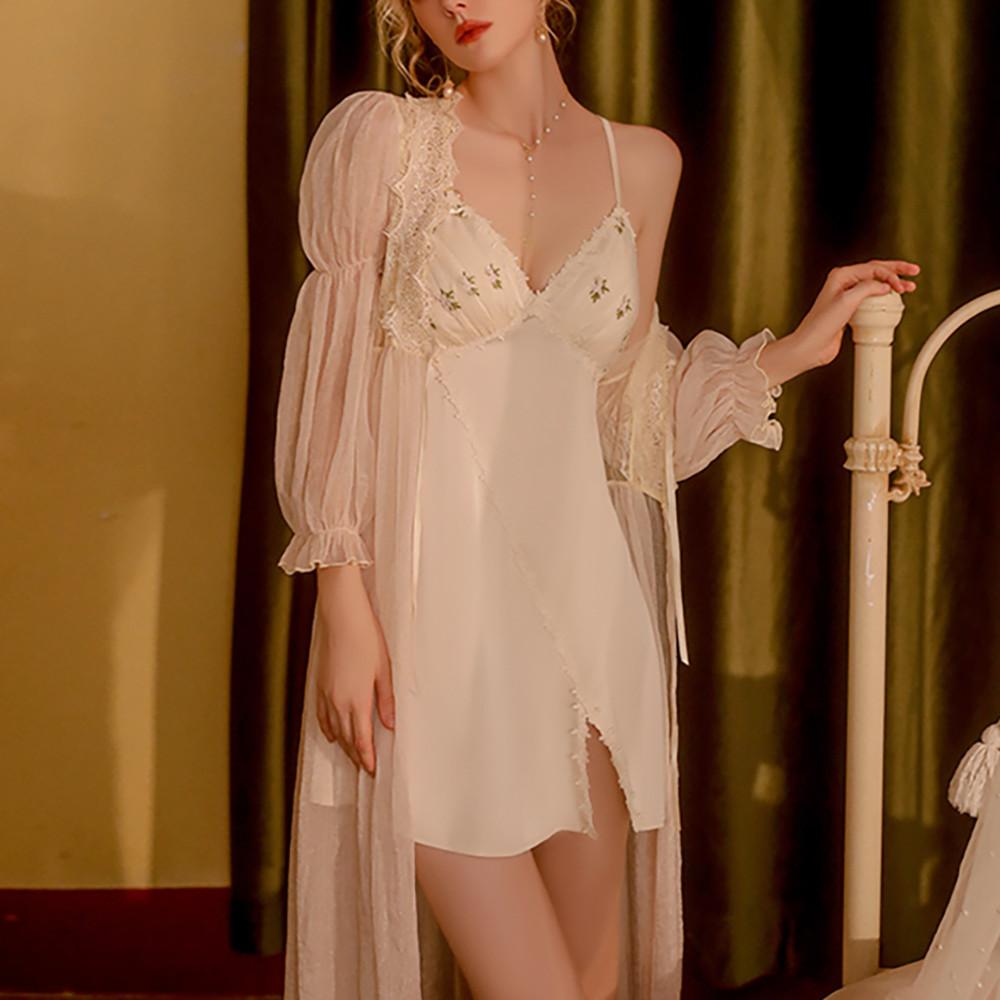 슬립 원피스 캡내장 슬립웨어 이벤트속옷 빅사이즈 란제리 실크 잠옷