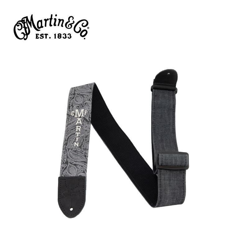 마틴 18A0109 denim strap scroll-and-leaf pattern  어쿠스틱/통기타 데님 스트랩