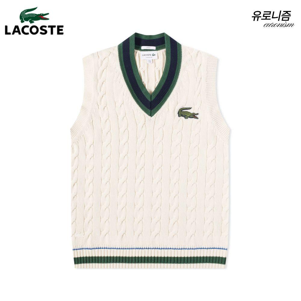 라코스테 테니스 니트 조끼 베스트 남녀공용
