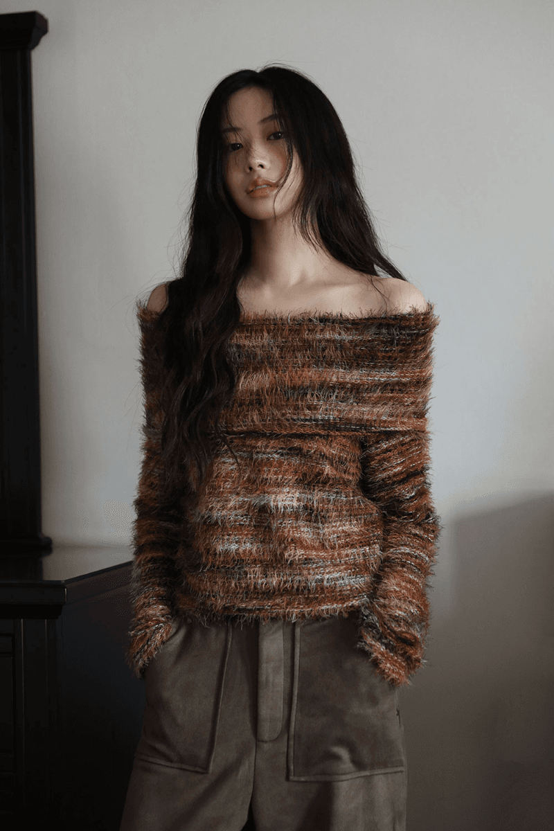 [MD PICK] 리프 오프 숄더 니트