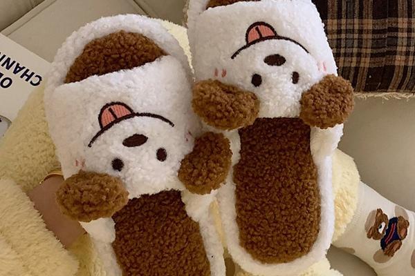 댕댕이 털실내화 홈슬리퍼