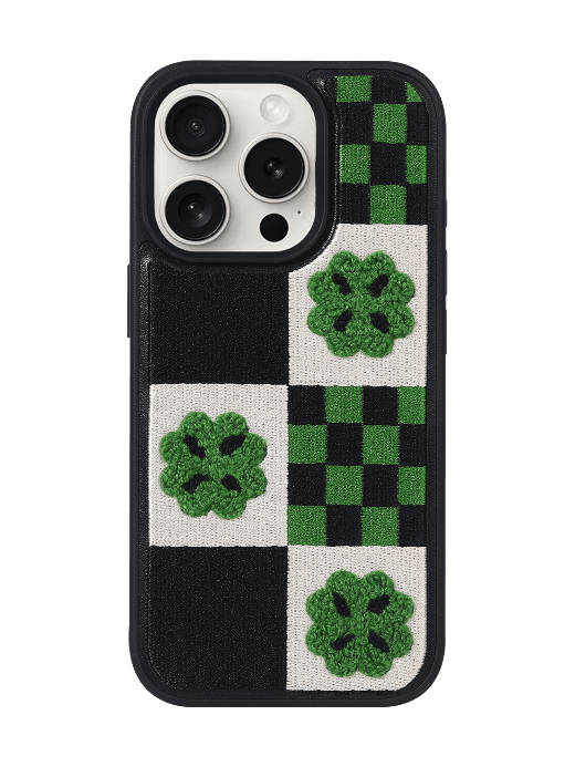 아이폰 뉴 부클 자수 케이스