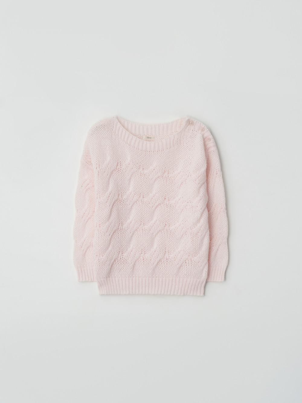 제니오 [made] 멜로우 버튼 케이블 니트