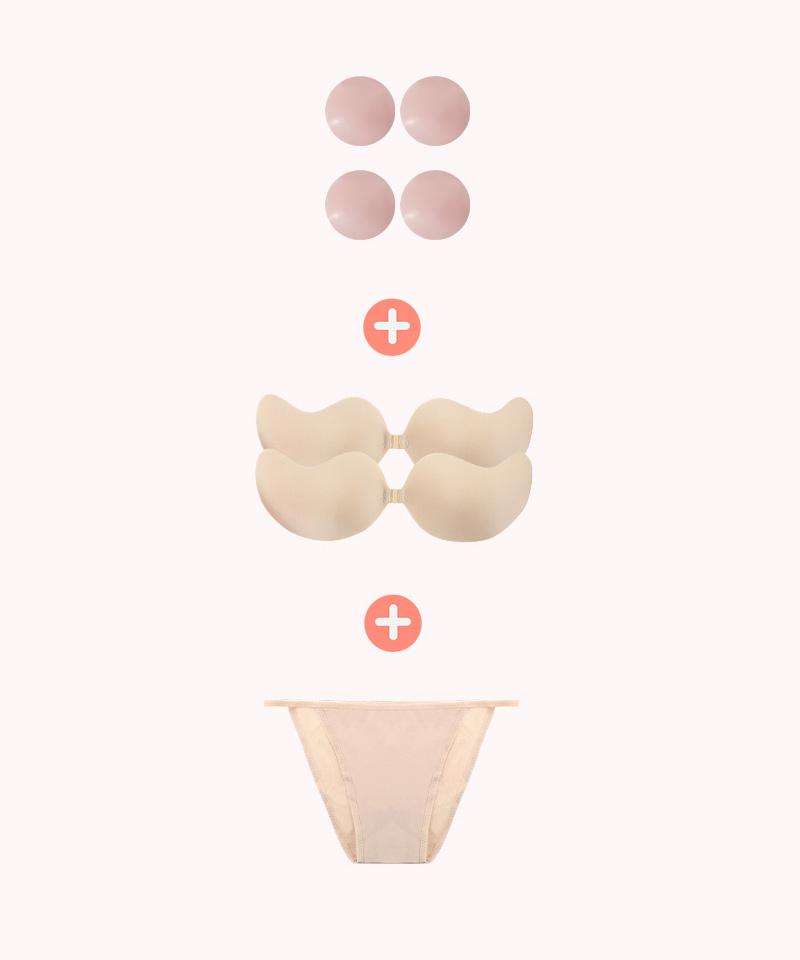 [이너아이템set/당일출고] 수영복 필수 패키지 누브라 니플패치 이너팬티