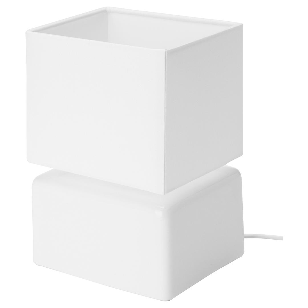 VISSLEBO 비슬레보 탁상스탠드 - 세라믹 화이트