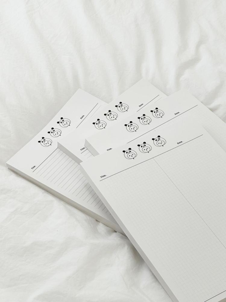 B5 두바오 노트패드 l bebedobu notepad 떡메모지 떡메 대떡메