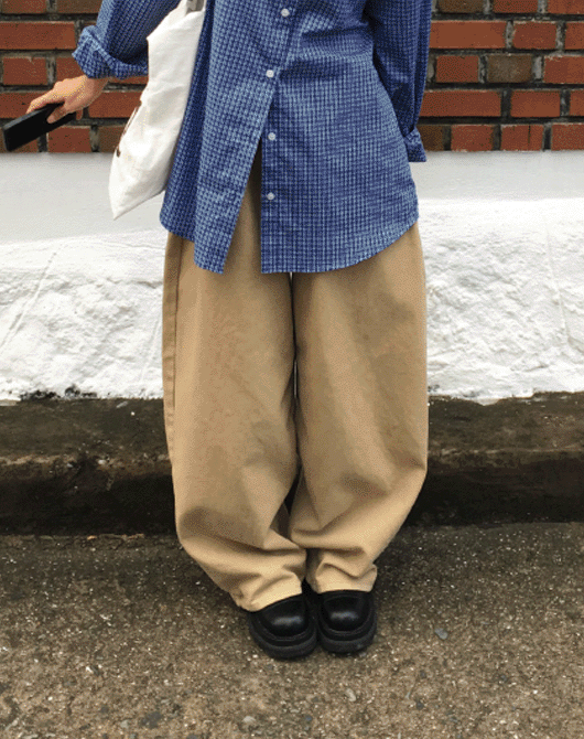 솔꾸 *주문폭주*추천! 로코 5컬러 와이드 코튼 pants (5color)