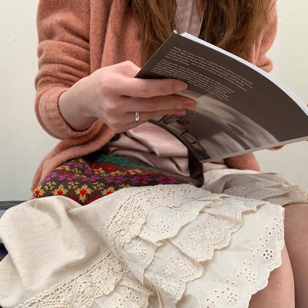 [HELLOEAT] vintage stitching cake skirt