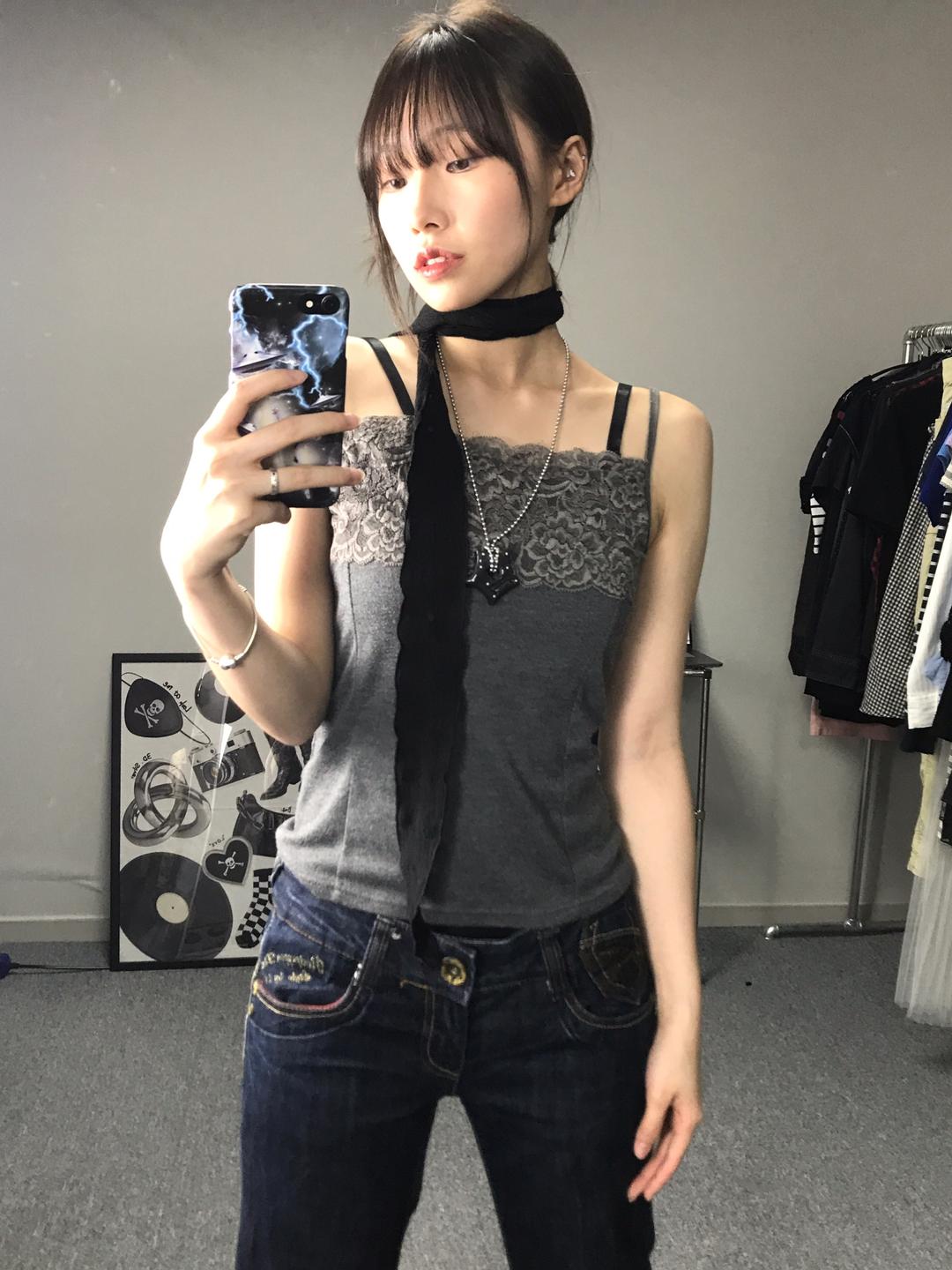 Jpn Floral Sleeveless T-Shirts