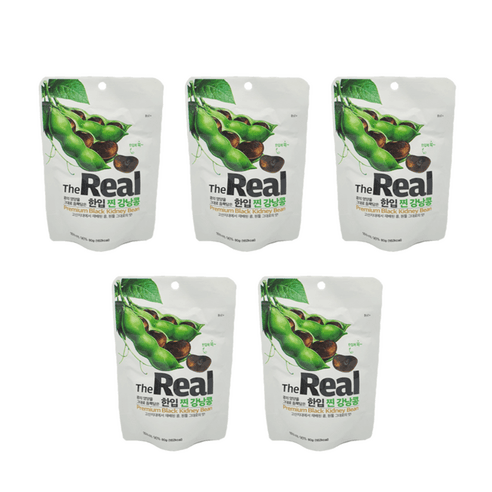 더리얼 한입 찐 강낭콩80g 식사대용 건강간식, 80g, 5개 - 원물간식 | 쿠팡