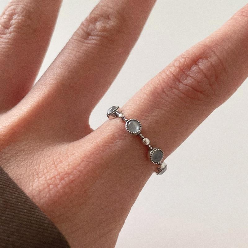 silver925 antic blue ring