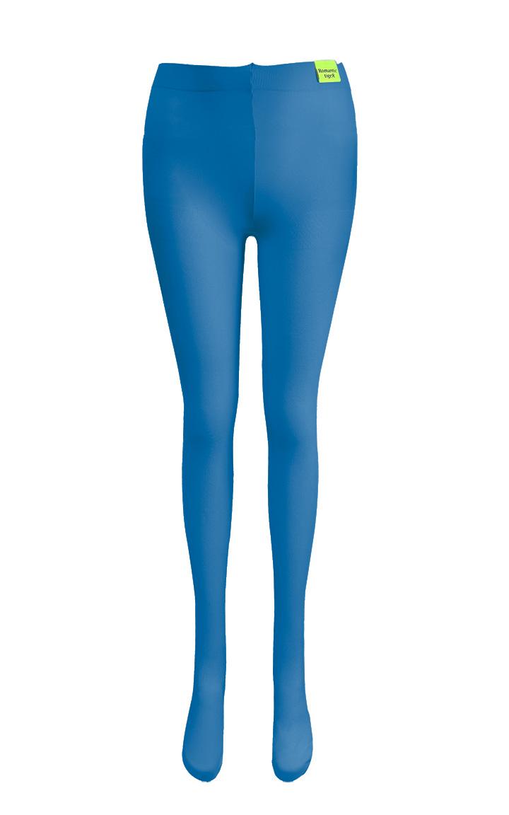 [tights] basic color tights blue