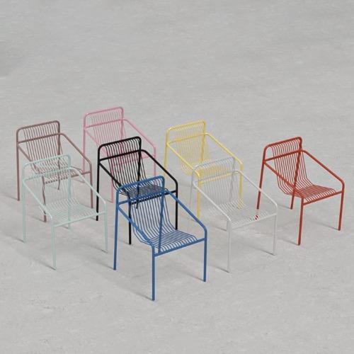 페르마 철제 인테리어 야외 암체어 의자 8colors