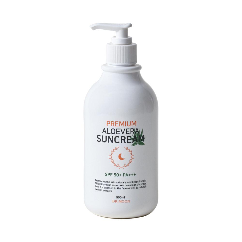 닥터문 알로에베라 혼합자차 대용량 선크림 선로션 500ml SPF50+