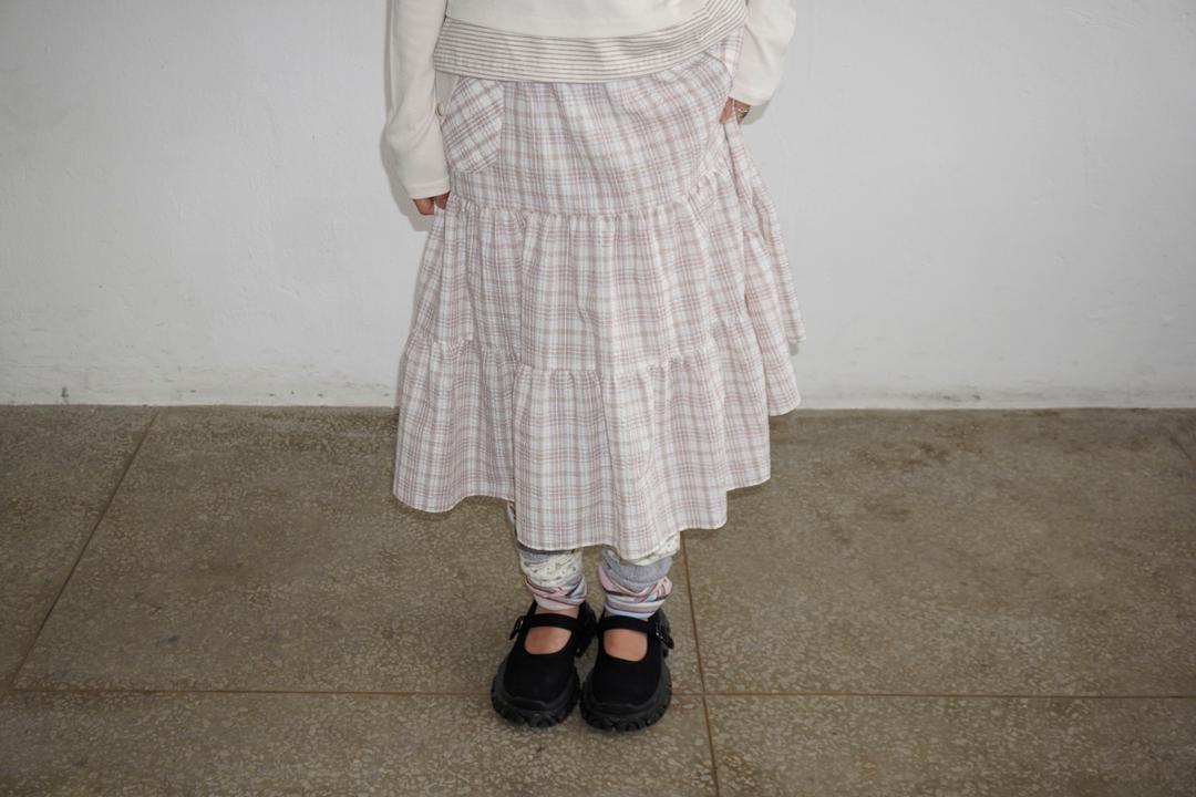 pocket point check skirt - 2 colors
