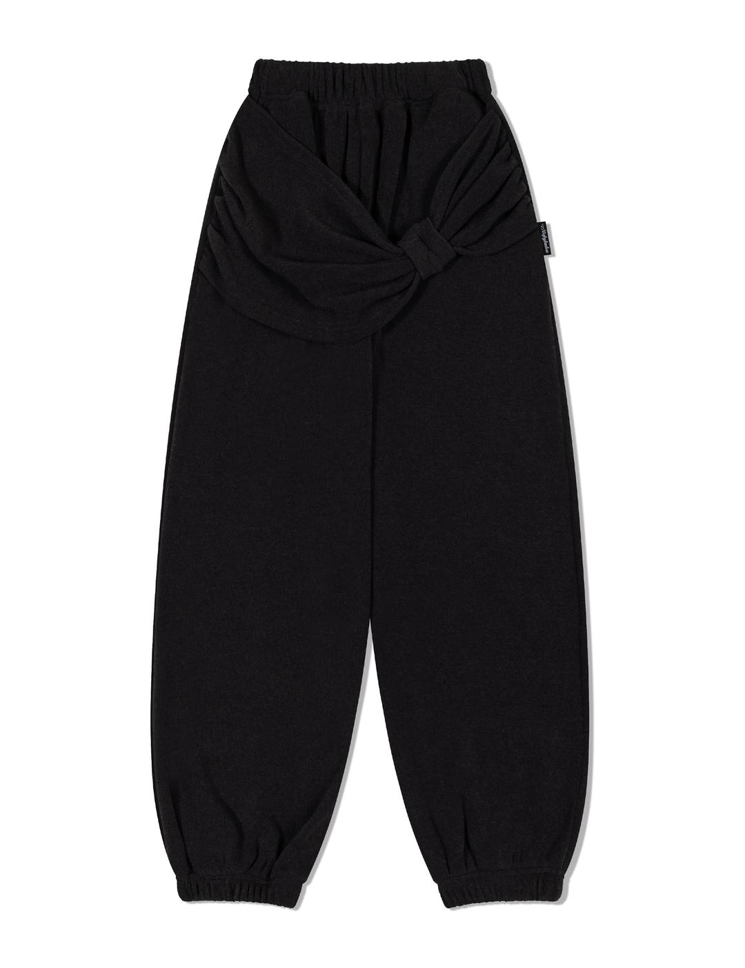 RIBBON SWEATPANTS(BLACK)