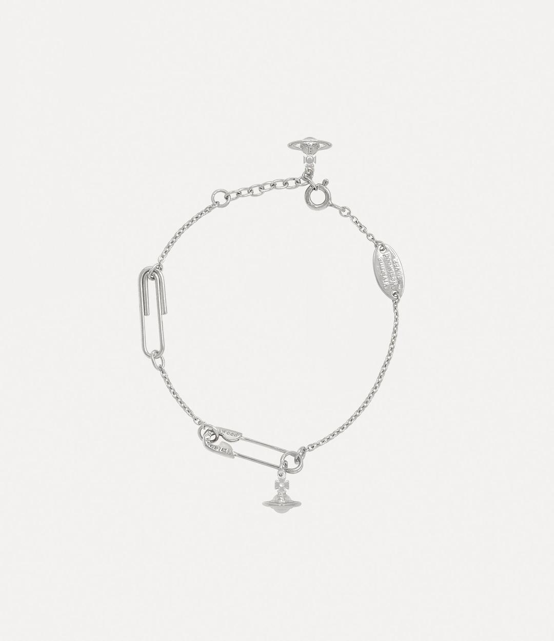 Safety Pin Bracelet - Silver - 6102023T-01P019