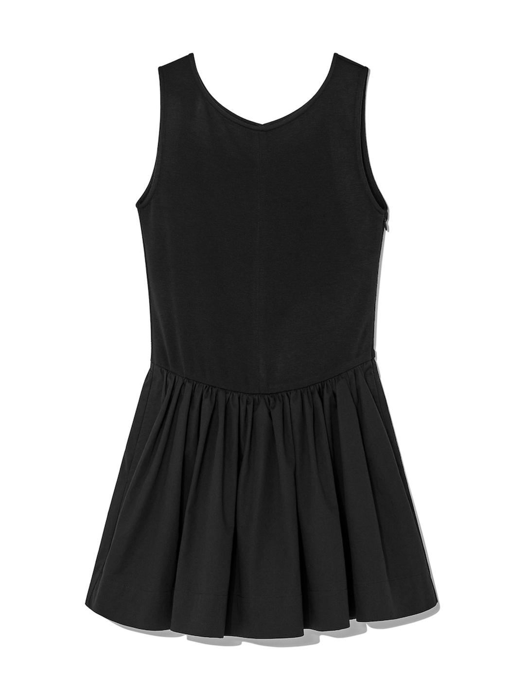 BLOOM SLEEVELESS MINI DRESS (BLACK)