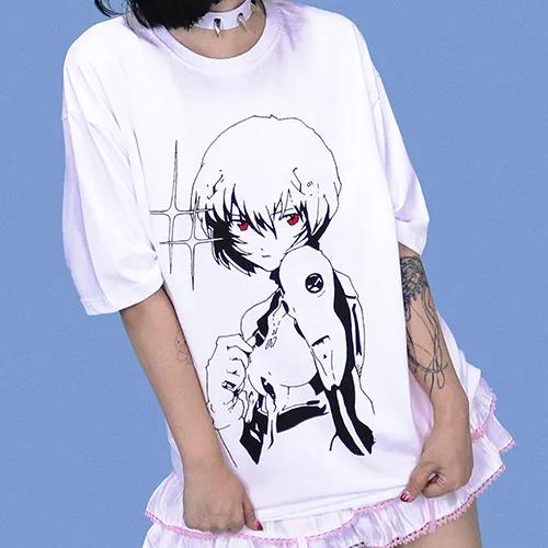 eva boxi T (2color) / 박스티 애니 에바 큰티 쭉티