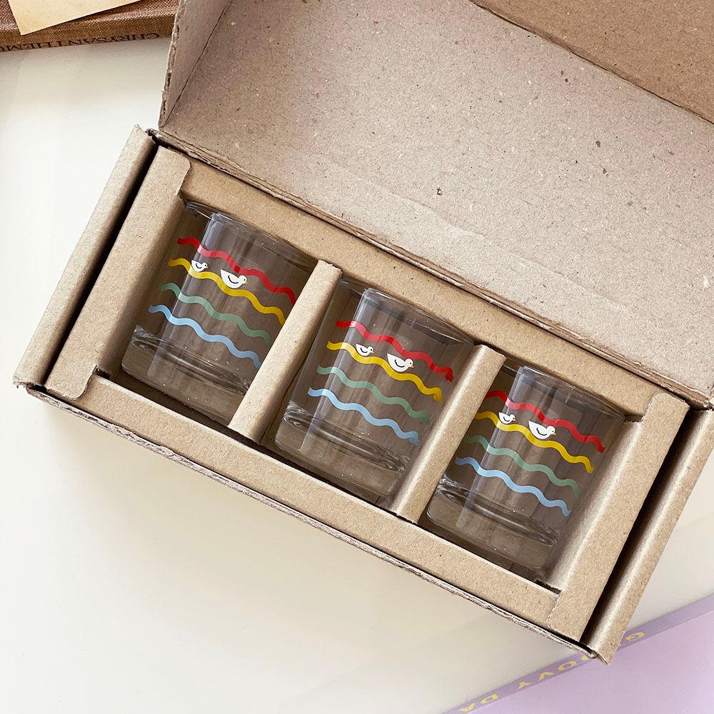 [DDWD]무지개물결 소주잔 세트