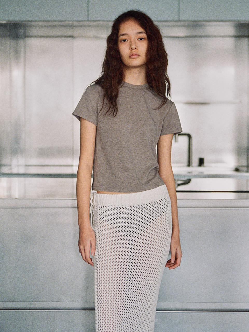 soft basic top - brown