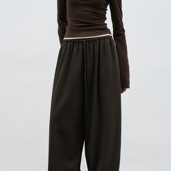 Soft Banding Wide Pants