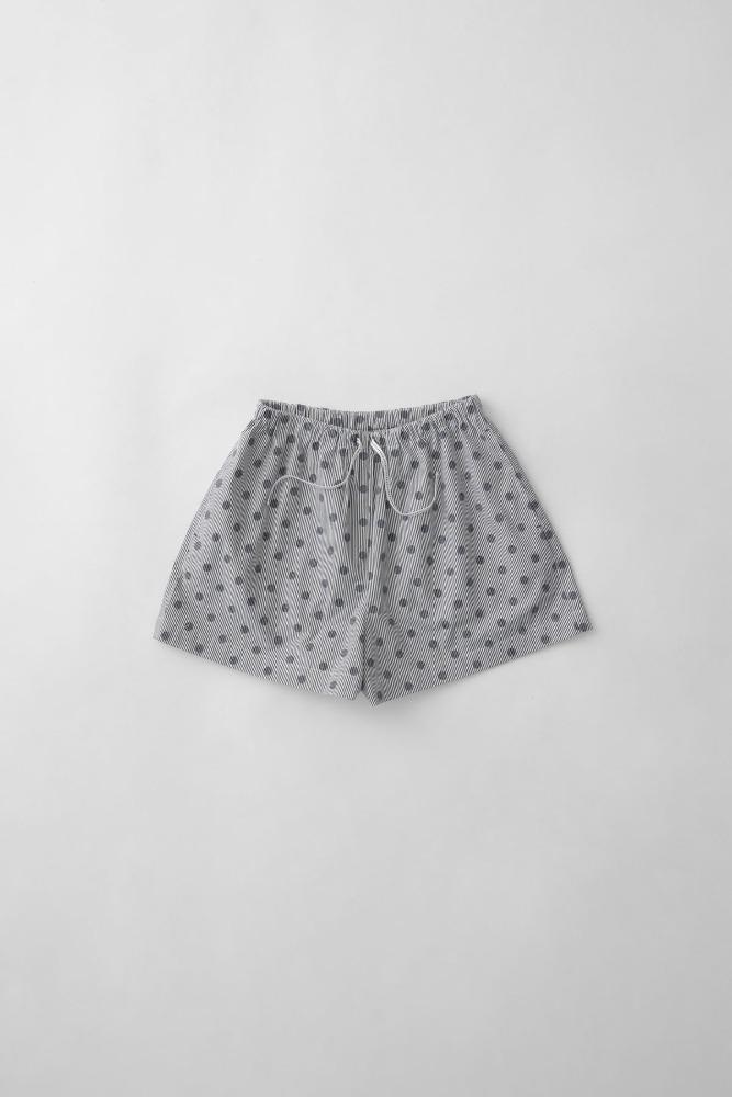 dot shorts (w-navy)