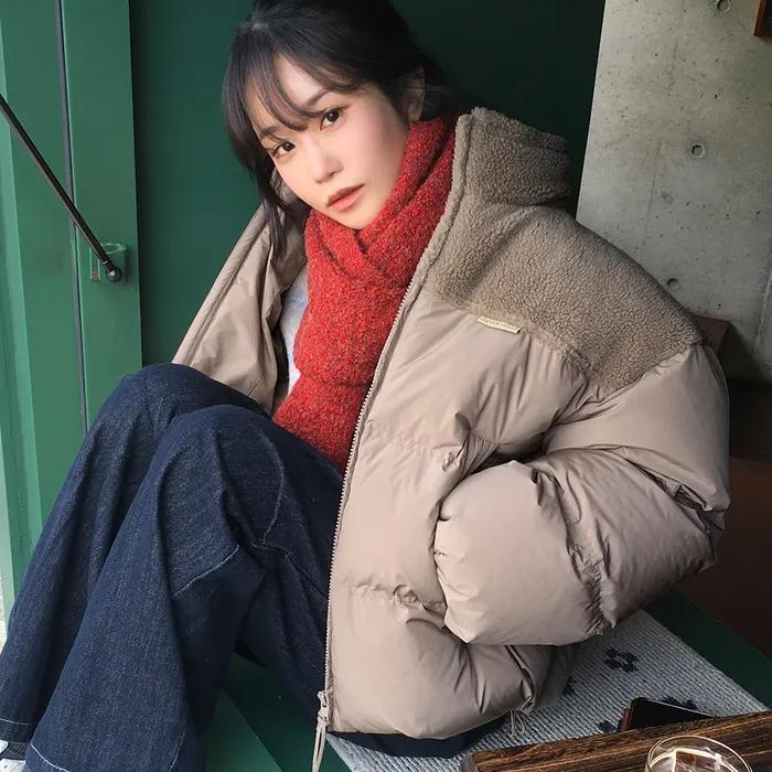 [쁨이 pick]Woolly Duck Down Puffer Jacket-Mocha Mousse