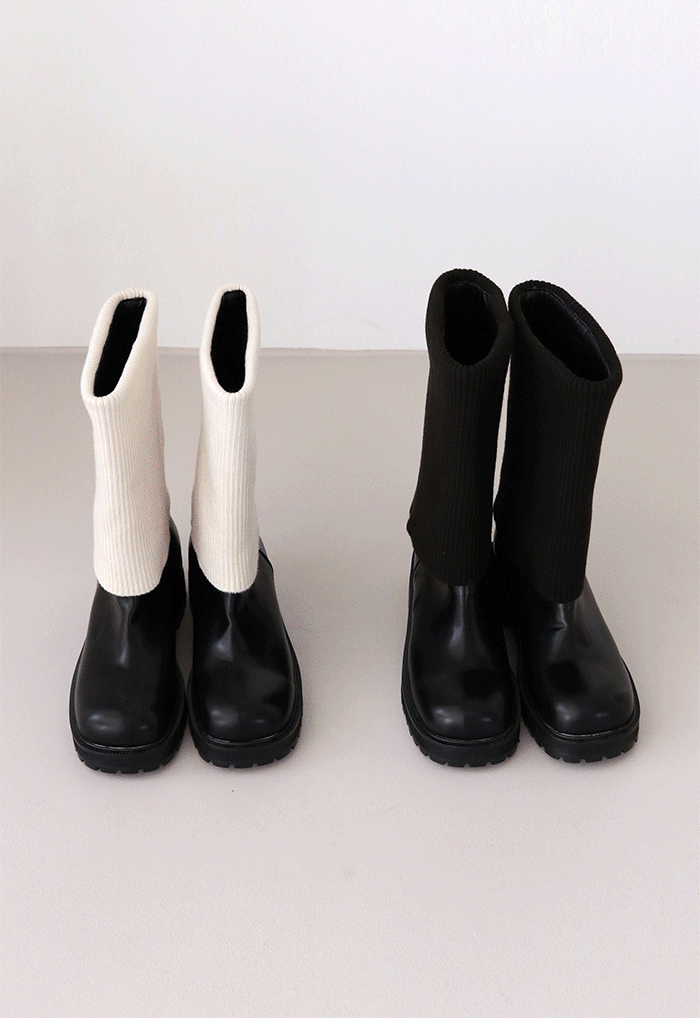 knit bold boots