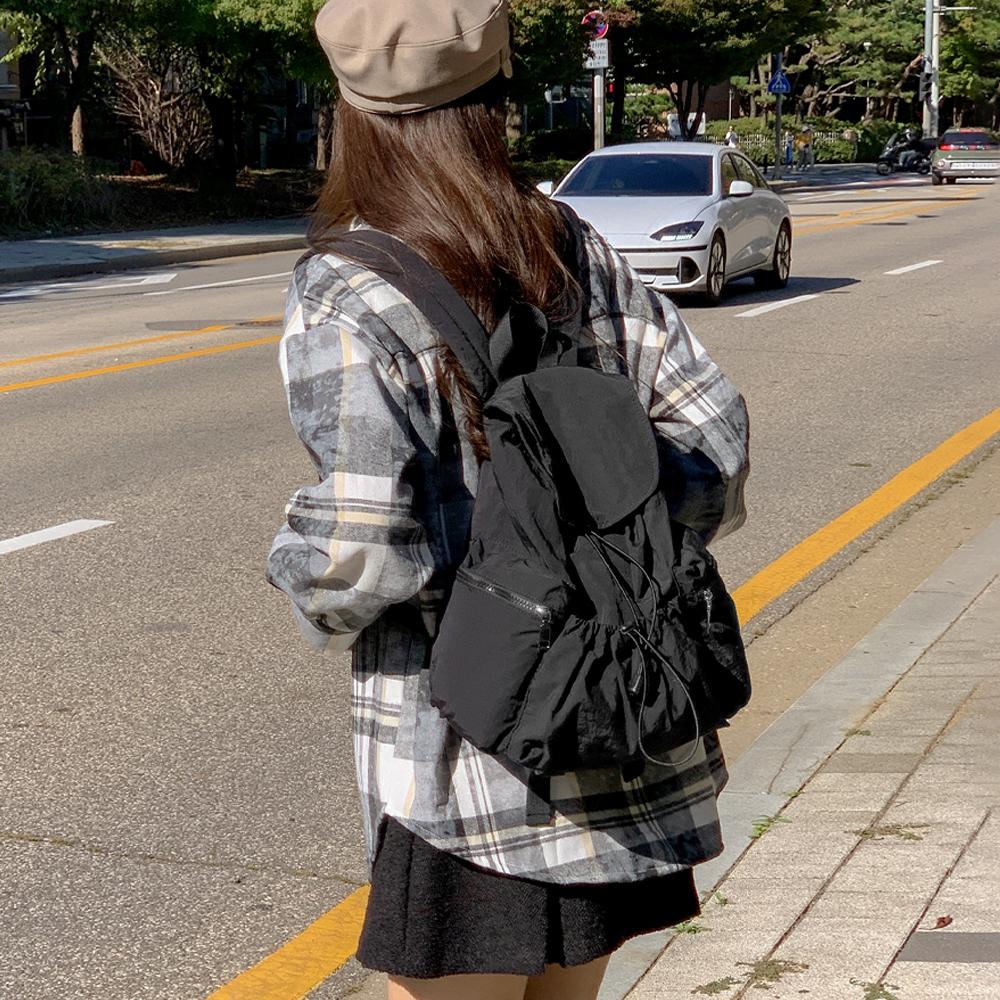 애드에딧 #누적3만개🏆 #단독제작미니 #베이직 #2size 당일출고 미니&베이직 보부상가방 쿠키스트링 백팩 1박2일가방 스트링백 노트북수납 보부상백 여행가방