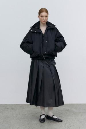 Knit layered goose down