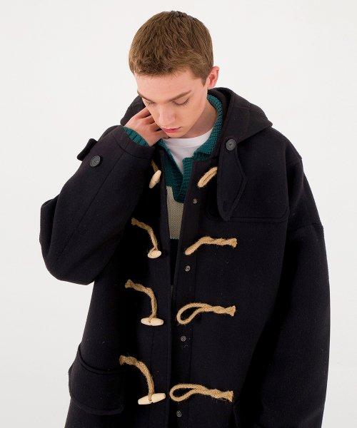 Oversized Duffle Coat(BLACK)