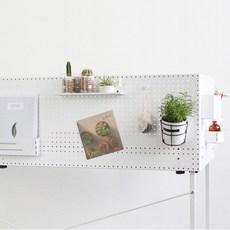 타공판닷컴 타공판용 책상거치대 2p 세트, 화이트, 1세트