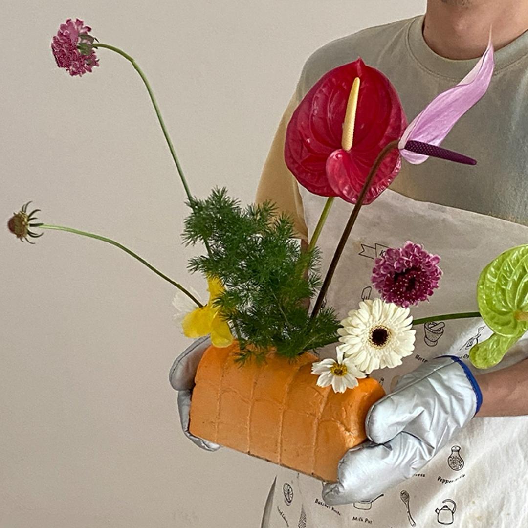 Flower Bread Vase 플라워 브레드 꽃병 화병