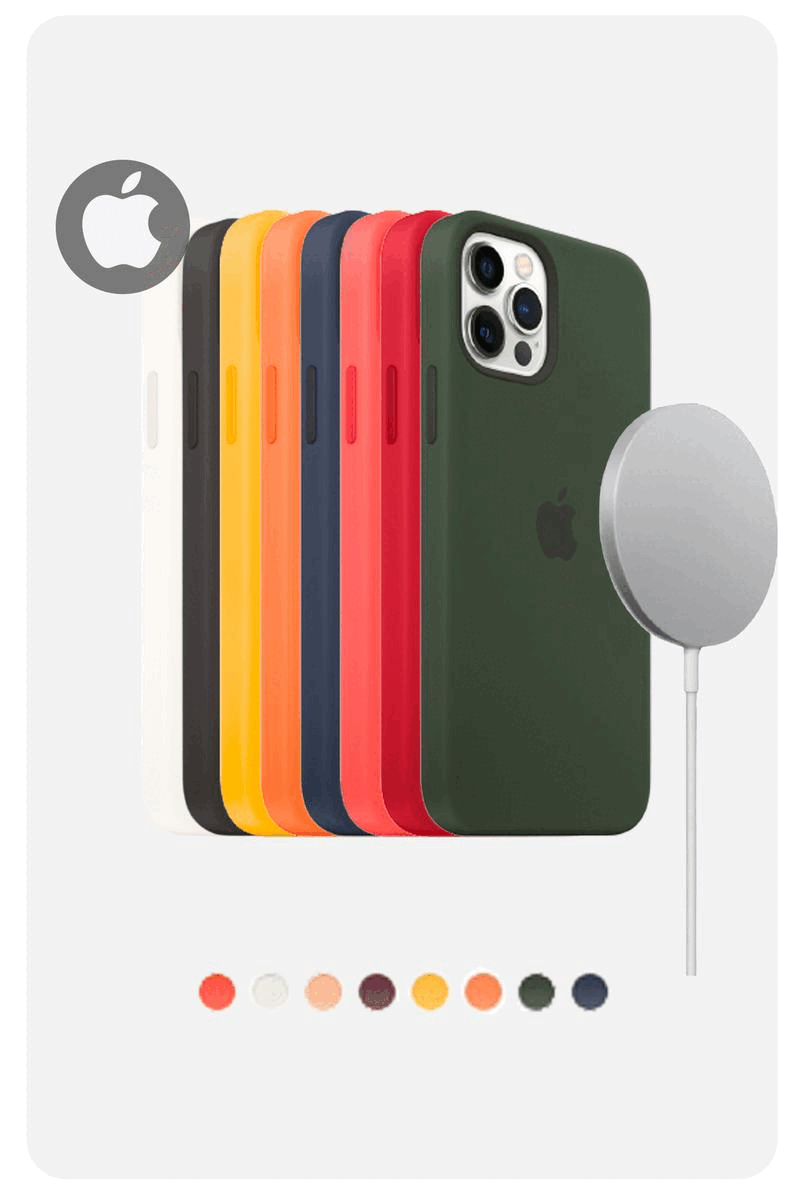 [1+1] 티너브 맥세이프 IPhone 12 실리콘 케이스 (Logo)