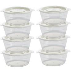 이지앤프리 냉동 국 보관용기 아이보리 650ml, 8개