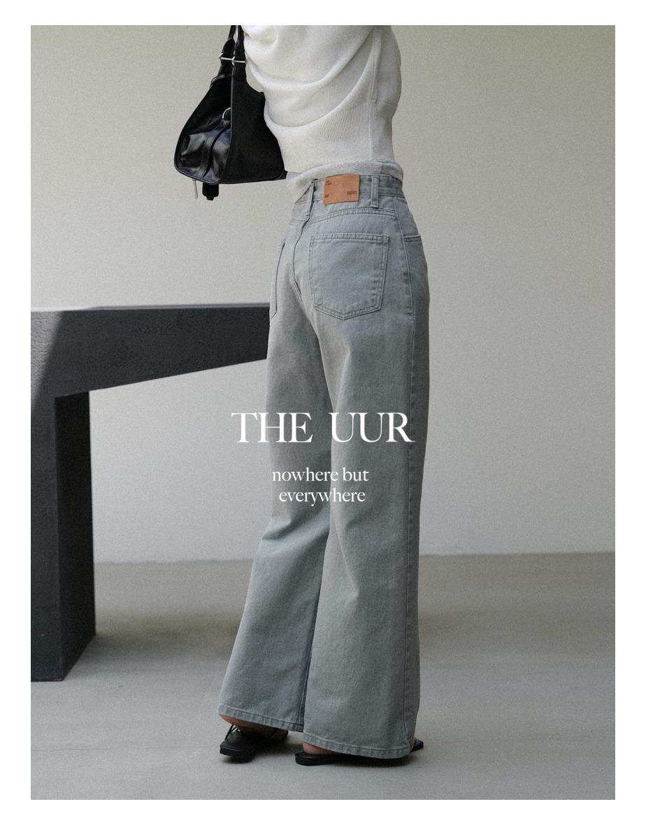 [5월 16일 순차발송] uur cotton dyed jeans [verdant-gray]