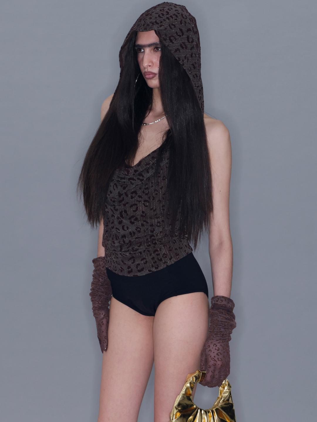 Leopard Print Hooded Tank