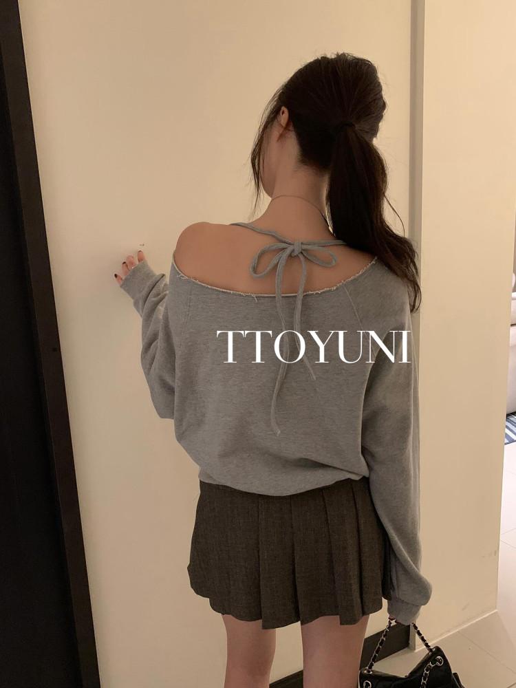 (당일) 포스터 키아프 맨투맨 원숄더 오프숄더 쭈리 기본 떠유니