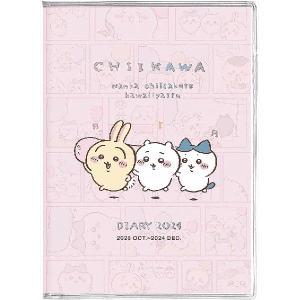 치이카와 2024년 수첩 다이어리 위클리 코믹디자인 B6사이즈 핑크 - 인터파크 쇼핑