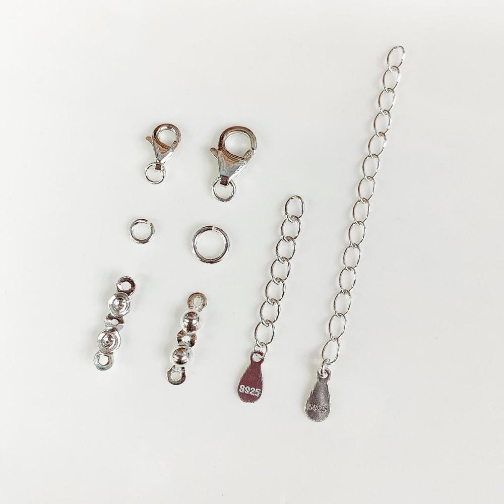 실버925 바베트, 올챙이캡, 오링(O링), 꼬리체인 / 실버부자재