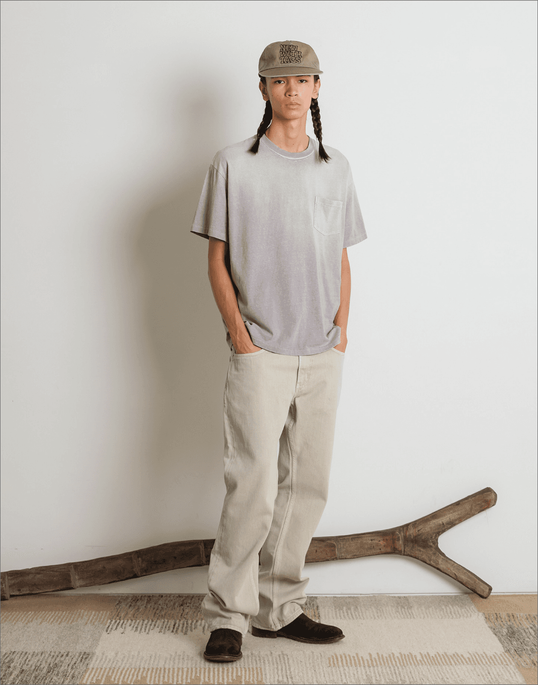 Recycled Slub Fade Tee (Used Grey)