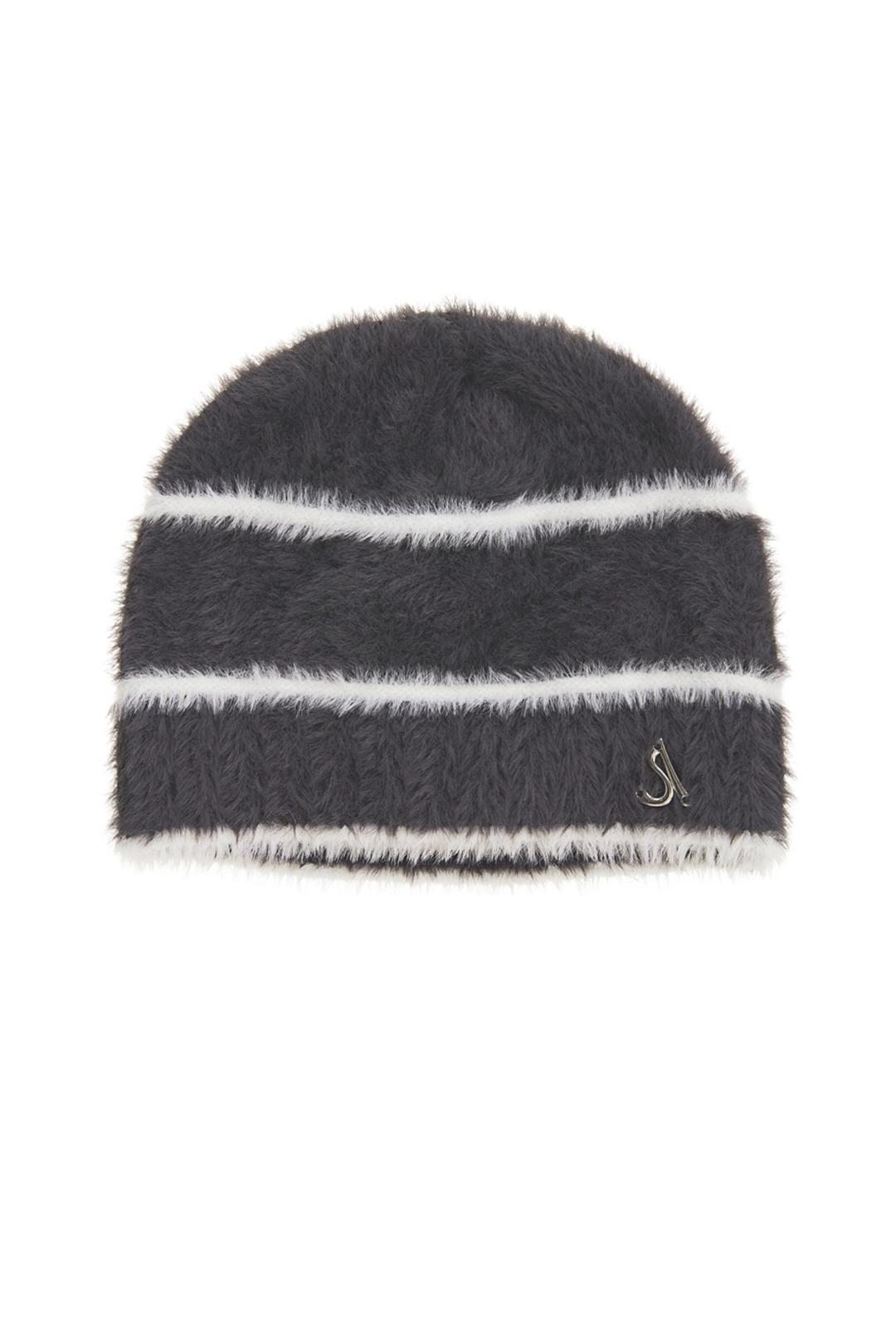 ANGORA LOGO BEANIE (CHARCOAL)