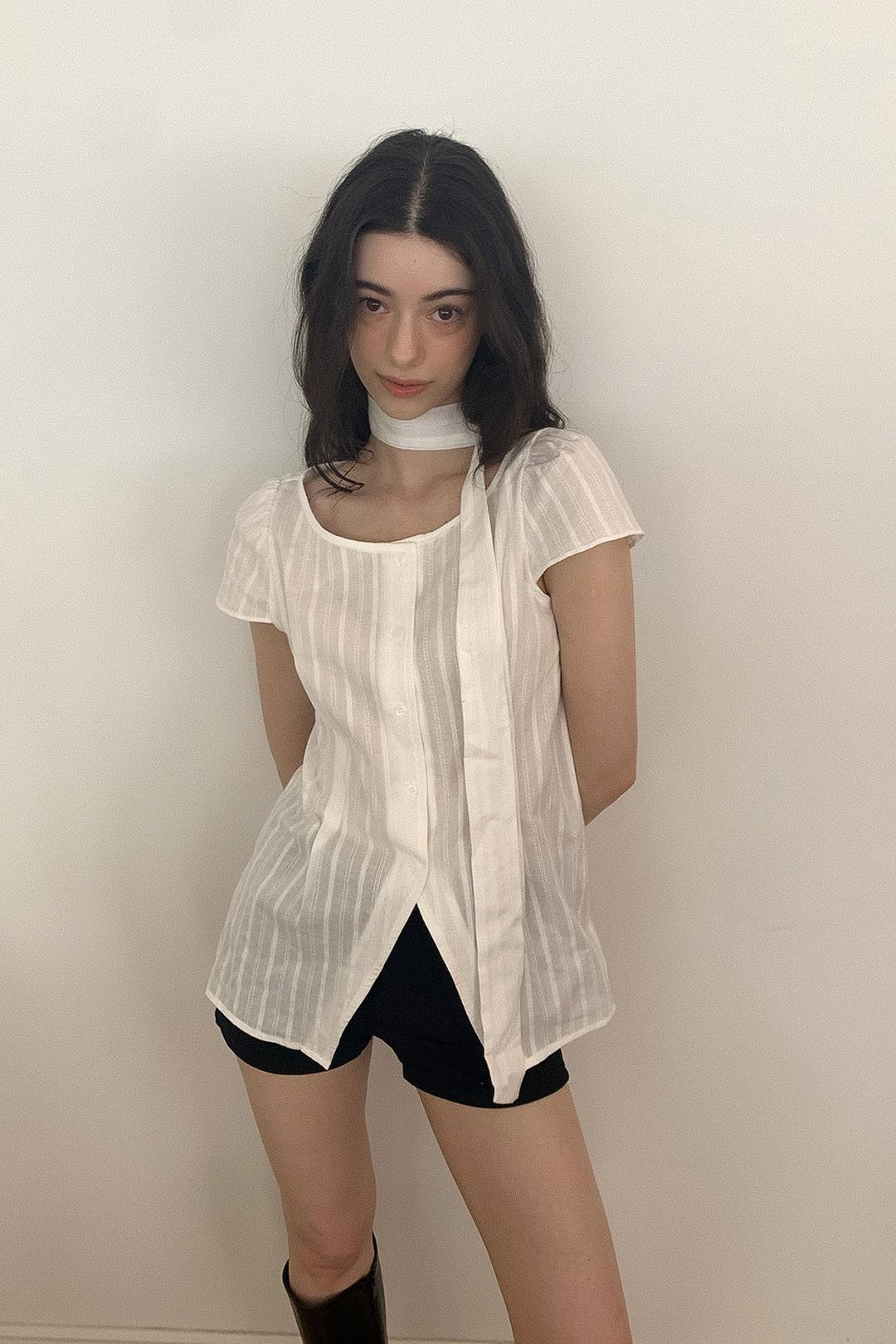 Cathy Blouse / White