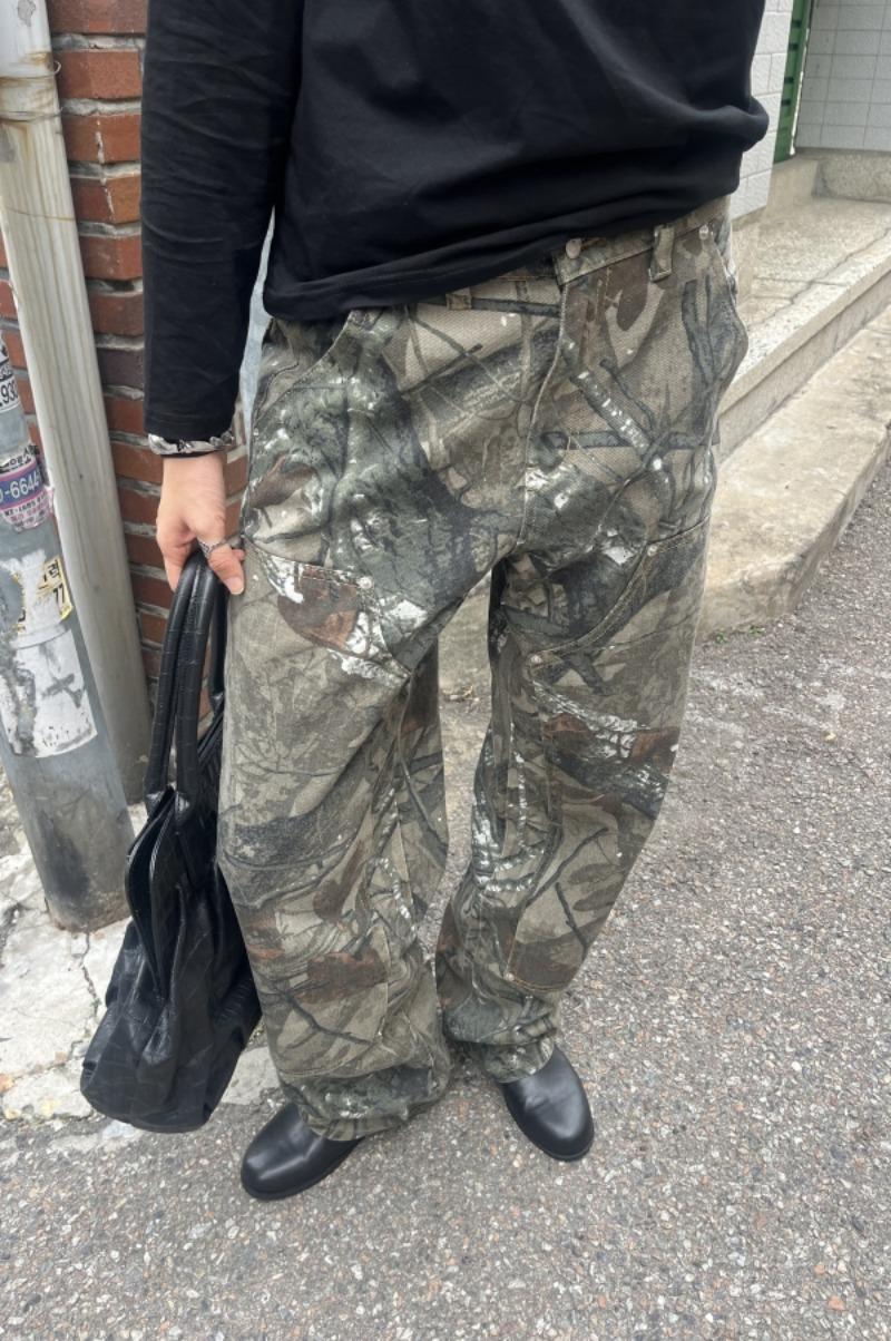 [unisex] 와일드 포레스트 루즈 팬츠/wild forest pants