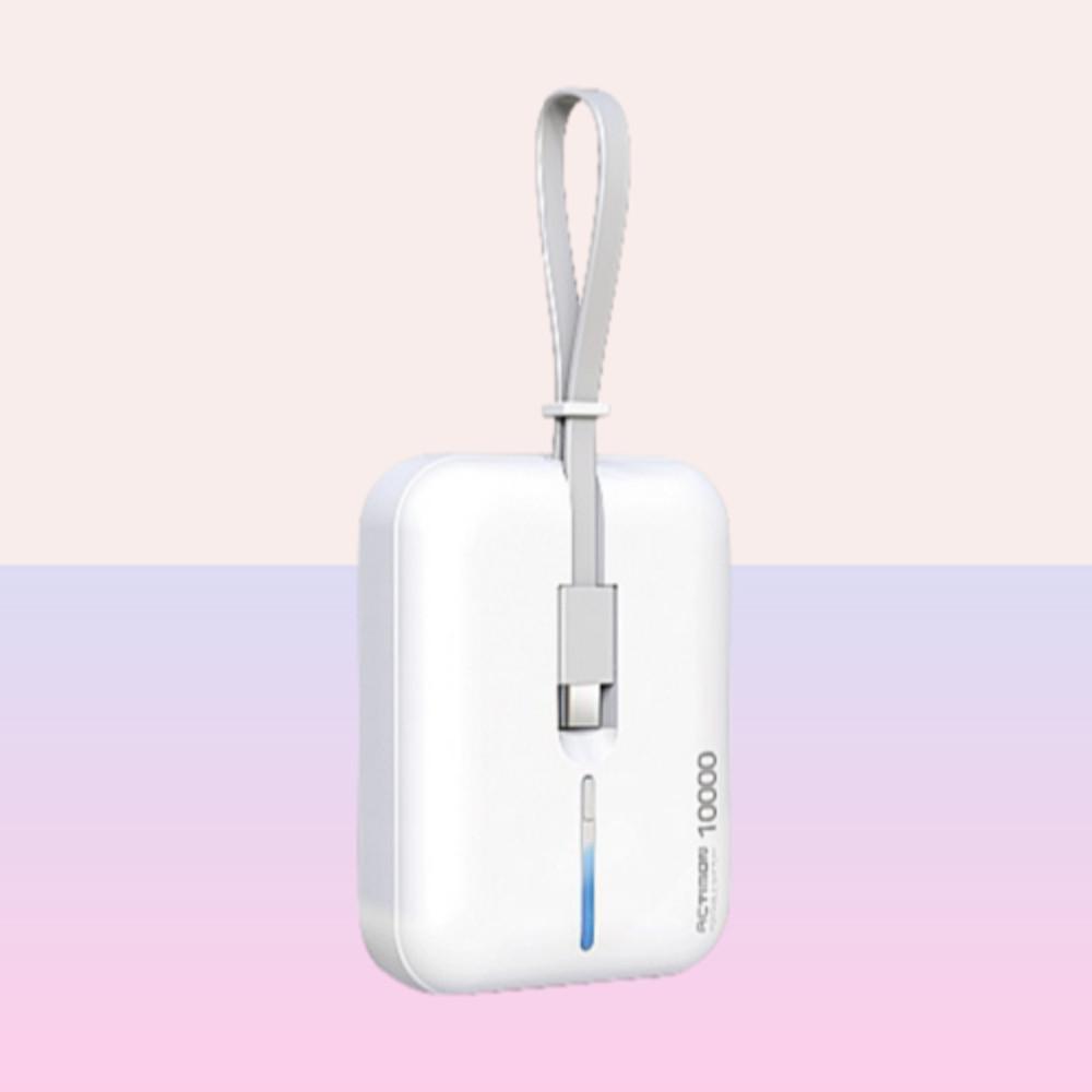 엑티몬 C+8핀 듀얼 미니 보조배터리 10000mAh ( C + 8 PIN ) MON-P-MINI10000