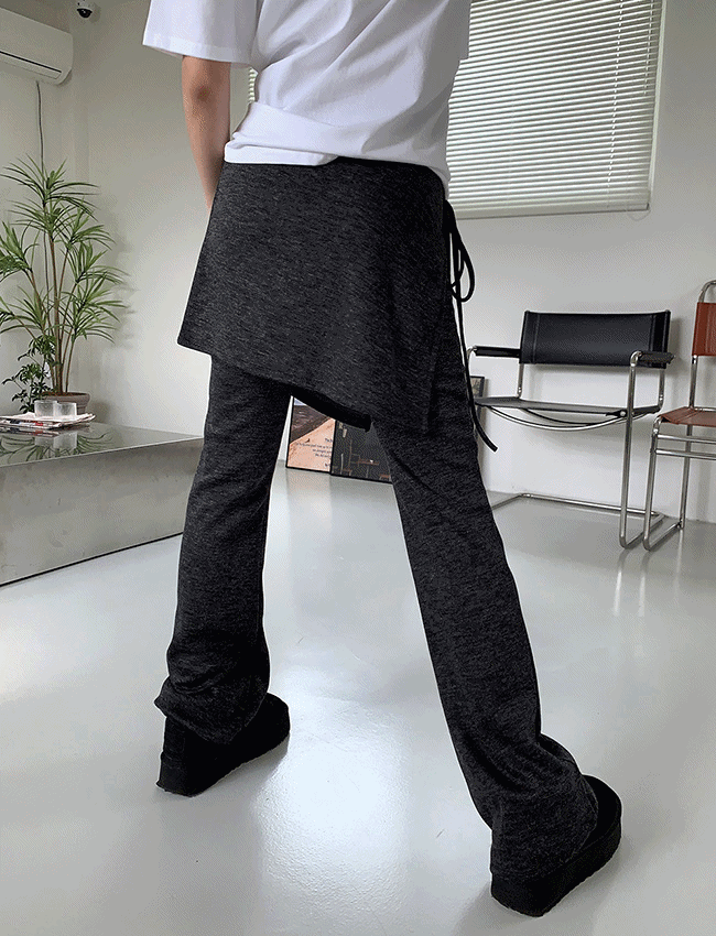 컴플리 랩 스커트팬츠 세트 (2color)