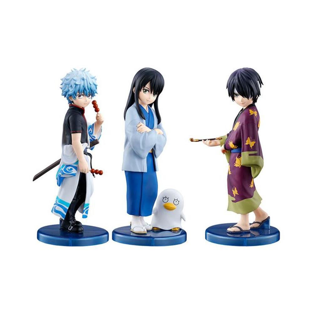 BANDAI 반다이 은혼 Adokenette 긴토키 가츠라 다카스기 신스케 3개 세트 피규어 일본 직구