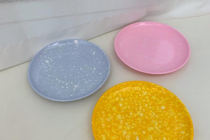 레트로 분식접시 (원형접시)