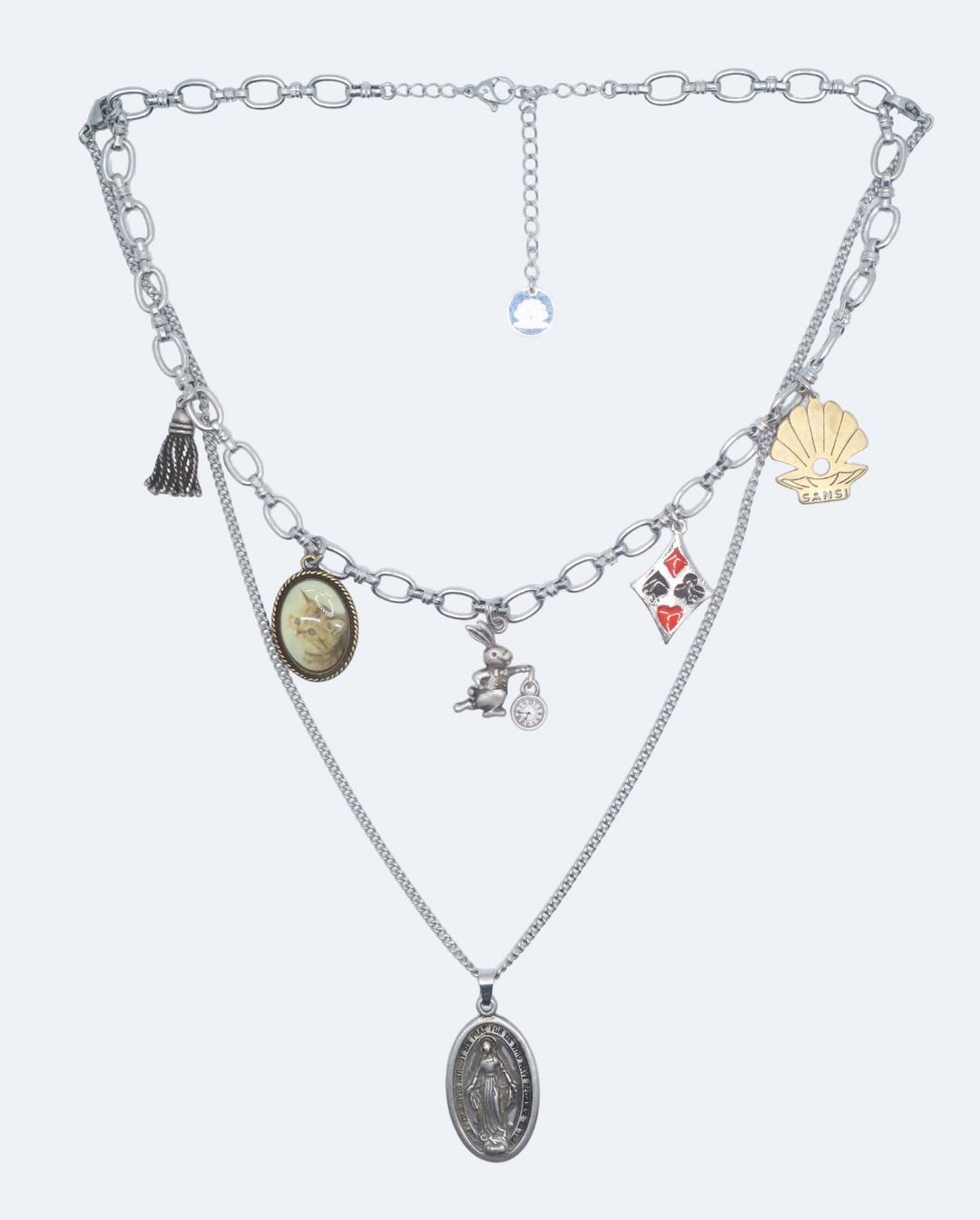 SELECTED CHARMS LAYERED NECKLACE